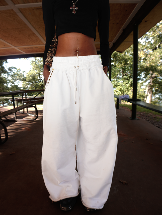 V1 sweatpants - white